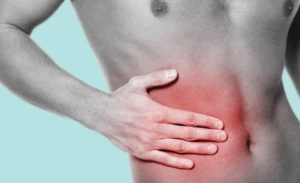 Εικόνα ανθρώπου με πόνο λόγω χολολιθίασης - πέτρας στη χολή